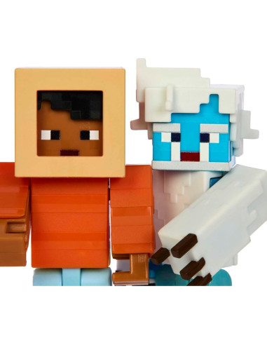 Juego de figuras de acción Mattel Minecraft Mount Enderwood