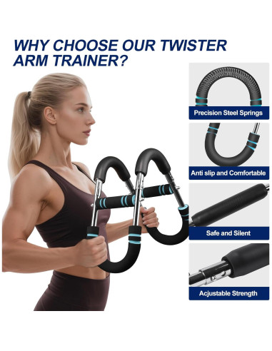 Entrenador de Brazos Twister CYZYYLS 60-110lb Ajustable