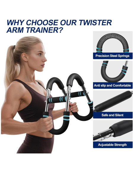 Entrenador de Brazos Twister CYZYYLS 60-110lb Ajustable