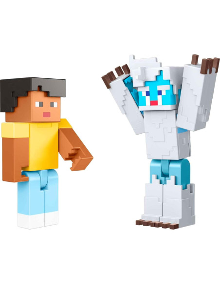 Juego de figuras de acción Mattel Minecraft Mount Enderwood