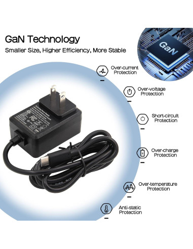 Caja de Metal Geekworm P580-V2 con Fuente GaN 27W para Raspberry Pi 5