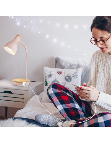 Lámpara de Escritorio Táctil Rosa LALISU 3 Niveles Regulable
