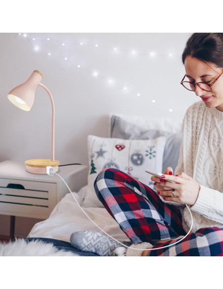 Lámpara de Escritorio Táctil Rosa LALISU 3 Niveles Regulable