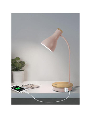 Lámpara de Escritorio Táctil Rosa LALISU 3 Niveles Regulable