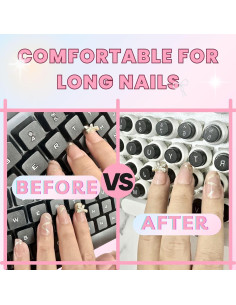 Etiquetas de Teclado Silicona LikoSpark 72 PCS Negro 2