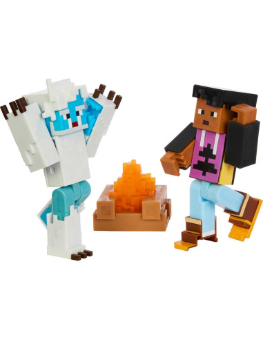 Juego de figuras de acción Mattel Minecraft Mount Enderwood