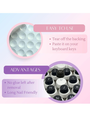 Etiquetas de Teclado Silicona LikoSpark 72 PCS Negro