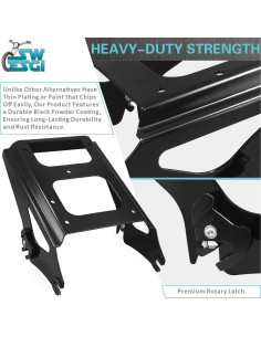 Soporte de Maletero Desmontable SWESGI Negro 2009-2013 Harley 2