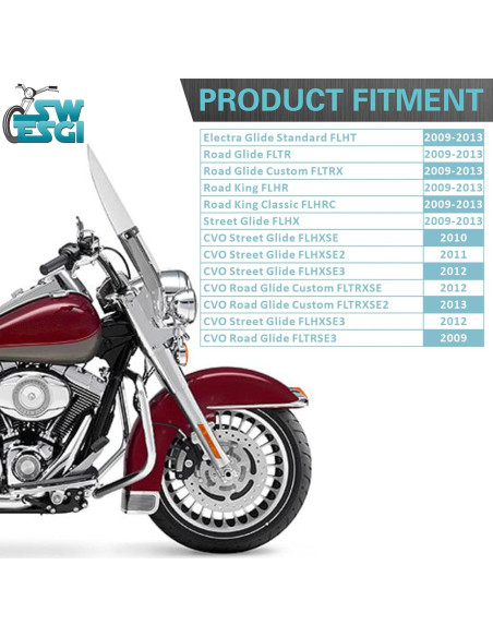 Soporte de Maletero Desmontable SWESGI Negro 2009-2013 Harley