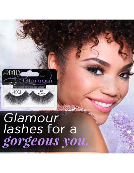 Pestañas Postizas Ardell Glamour 115 - Volumen Completo, 4 Paquetes Pestañas Postizas Ardell Glamour 115 - Volumen Completo, 4 Paquetes