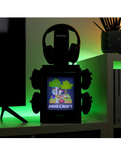 Soporte para Controladores y Auriculares Numskull Minecraft LED 2