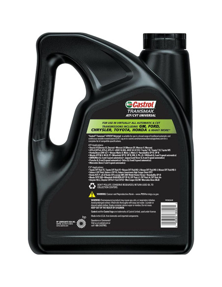 Fluido de Transmisión Automática Castrol Transmax ATF/CVT 3.79L