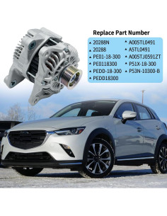 Alternador 12V 100A BZJUNQI Compatible Mazda y Toyota 2