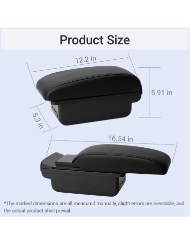 Apoyabrazos Toyota Yaris 2006-2011 Olyrol con 3 Puertos USB