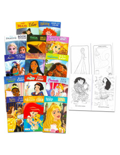 Paquete de 14 Libros para Colorear Princesas Disney 10.16x16.51cm