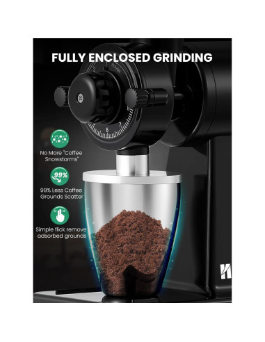 Molino de Café Eléctrico Huanyu HY-CG-01 227g Ajustable