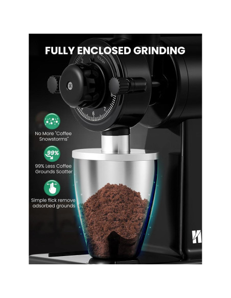 Molino de Café Eléctrico Huanyu HY-CG-01 227g Ajustable Molino de Café Eléctrico Huanyu HY-CG-01 227g Ajustable