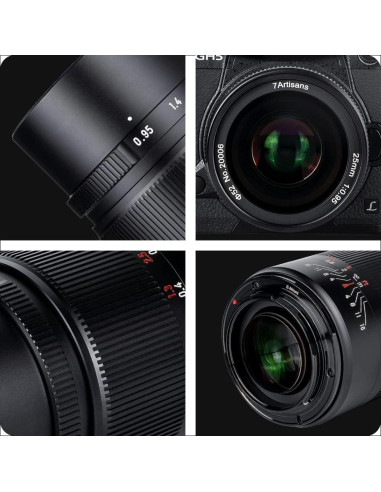 Lente Gran Angular 7artisans 25mm F0.95 para Cámaras Sin Espejo