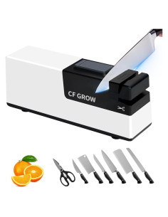 Afilador eléctrico CFGROW 4 en 1 con diamante y control de ángulo