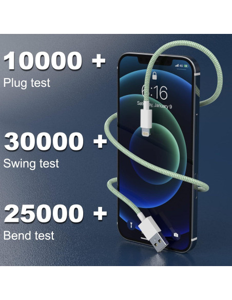 Cargador Rápido USB TIKRO - Paquete de 6 Cables iPhone