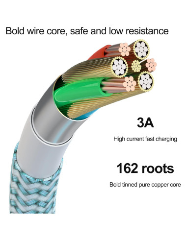 Cargador Rápido USB TIKRO - Paquete de 6 Cables iPhone