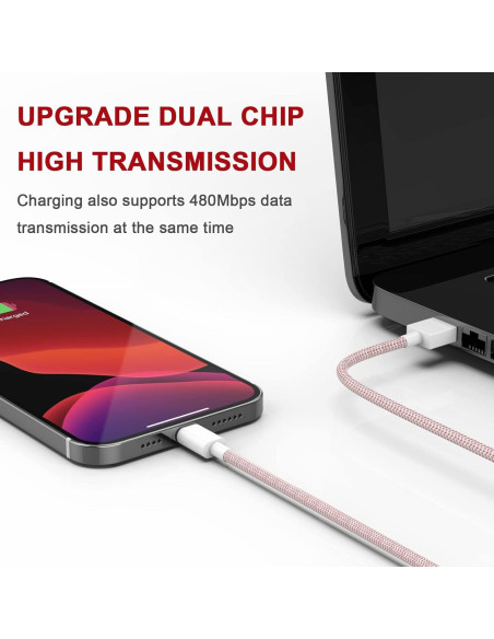 Cargador Rápido USB TIKRO - Paquete de 6 Cables iPhone