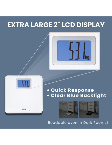 Balanza Digital de Baño Tanita HD-662 Blanca 150 kg LCD