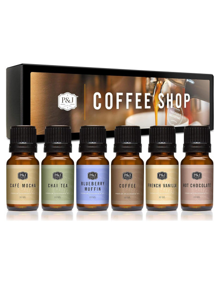 Aceite Aromático P&J Trading Conjunto Cafetería 10ml x6