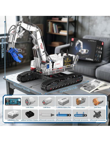 Bloques de Construcción Excavadora Mould King 17062 RC 4195PCS