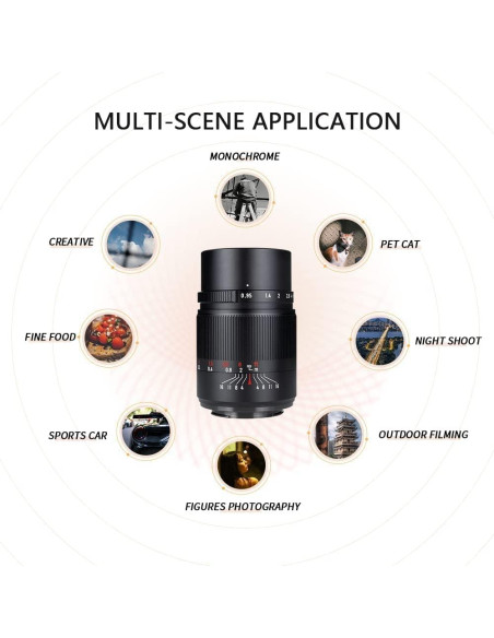 Lente Gran Angular 7artisans 25mm F0.95 para Cámaras Sin Espejo