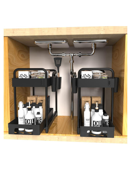 Estante Deslizante Doble Capa Botion para Debajo del Fregadero