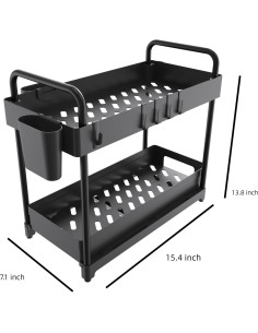 Estante Deslizante Doble Capa Botion para Debajo del Fregadero 2