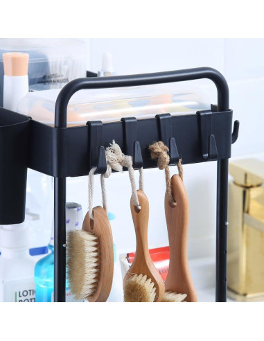 Estante Deslizante Doble Capa Botion para Debajo del Fregadero