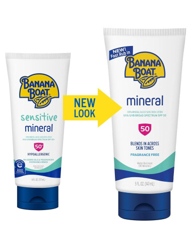 Loción Solar Mineral Banana Boat SPF 50 - 150ml