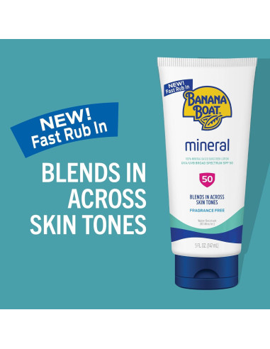 Loción Solar Mineral Banana Boat SPF 50 - 150ml