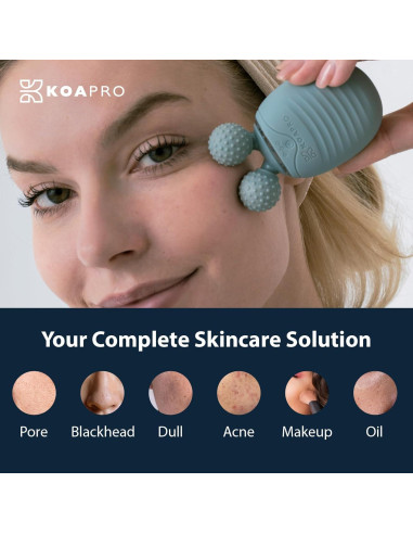 Cepillo Facial KOAPro Eléctrico Exfoliante Impermeable 3 en 1