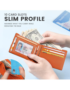 Billetera Slim de Cuero Zitahli con Bloqueo RFID para Hombres 2