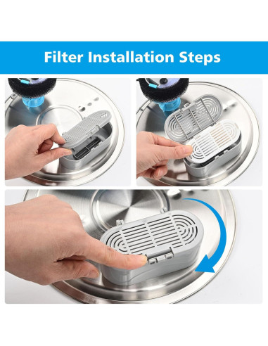 Filtro de agua para gatos Daoxuan - Paquete de 6+6 unidades