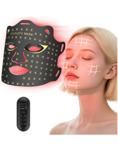 Máscara de Luz Roja LED Oritham con Control Remoto 7+1 Colores