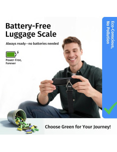 Báscula Digital de Equipaje INFOOD 50kg Sin Batería Negra 2