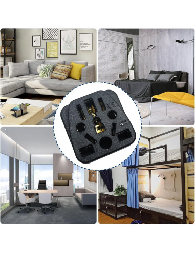 Adaptador de Enchufe de Viaje Universal XGJUCE Tipo B 2 Pcs