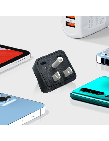 Adaptador de Enchufe de Viaje Universal XGJUCE Tipo B 2 Pcs