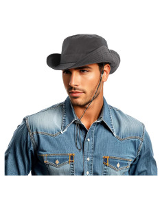 Sombrero de Cubo Impermeable DOCILA para Hombre Gris Urbano