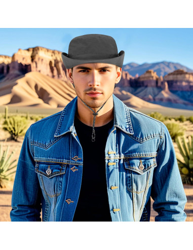 Sombrero de Cubo Impermeable DOCILA para Hombre Gris Urbano