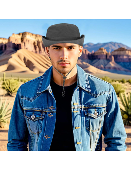 Sombrero de Cubo Impermeable DOCILA para Hombre Gris Urbano