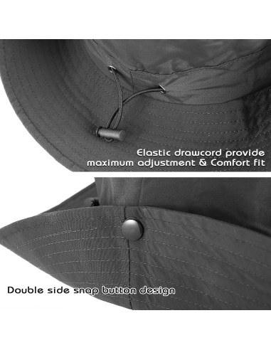 Sombrero de Cubo Impermeable DOCILA para Hombre Gris Urbano