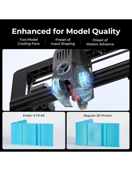Impresora 3D Creality Ender 3 V3 KE - Alta Velocidad 500 mm/s