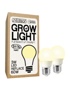 Bombilla de Crecimiento LED Miracle 3W Espectro Completo - Paquete de 2