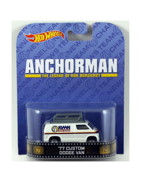 Conjunto de 5 coches Hot Wheels Retro - Zoolander, Anchorman, Simpsons, 90210, Bond