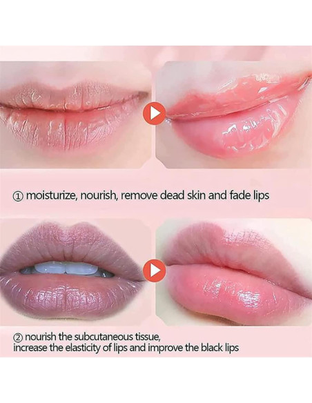 4 Máscaras Labiales de Frutas Qifylmaf - Hidratación Nocturna